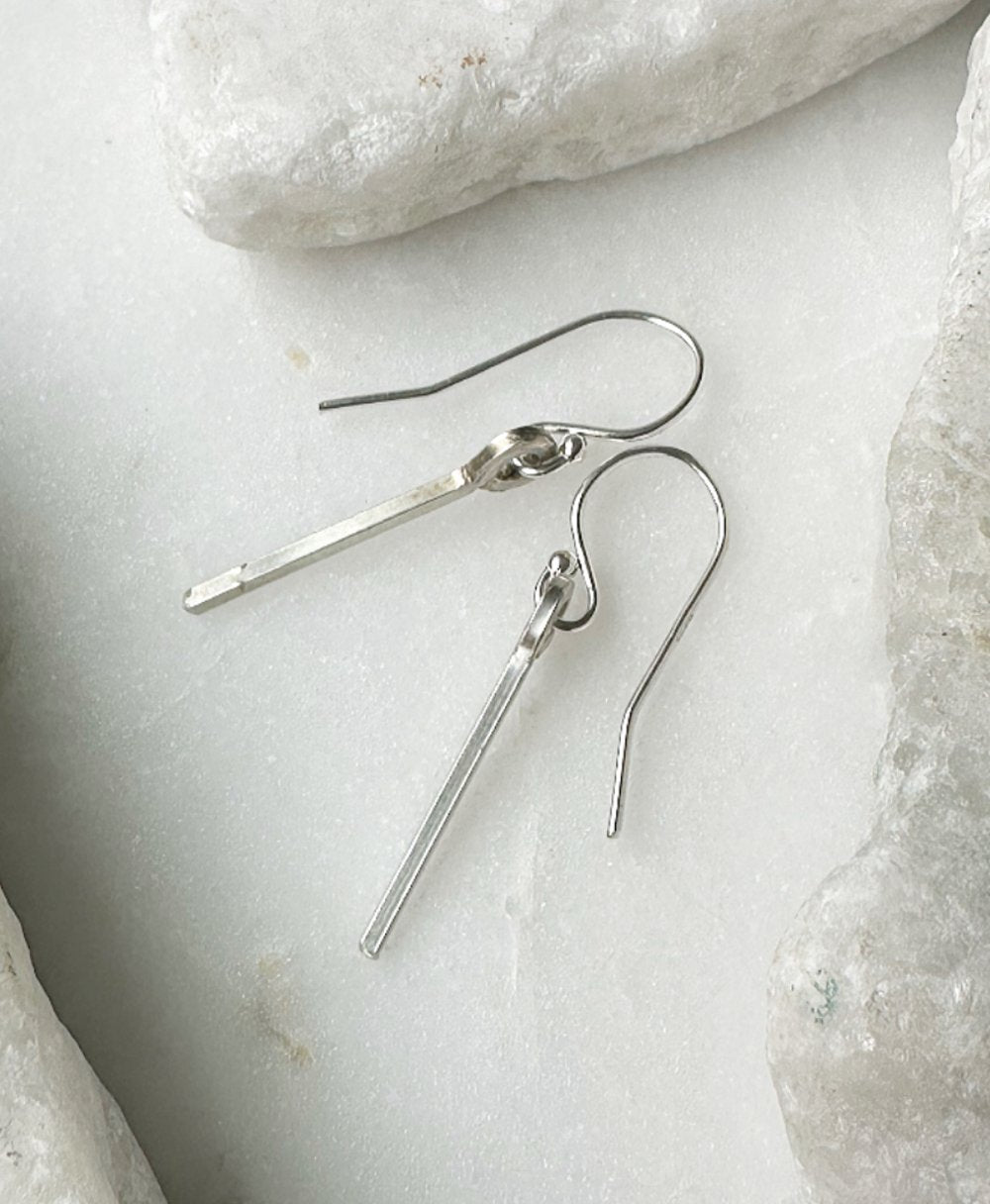 Small Bar Drop Earrings