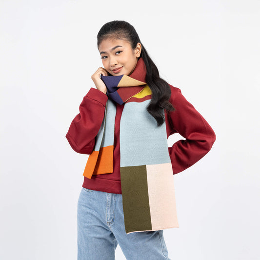 Mismatch Big Scarf in Desert