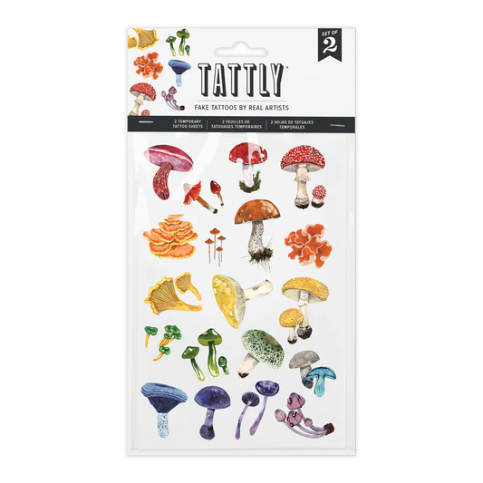 Colorful Musrooms Tattoo Sheet Set