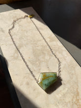 Chrysoprase Slab Pendant Necklace