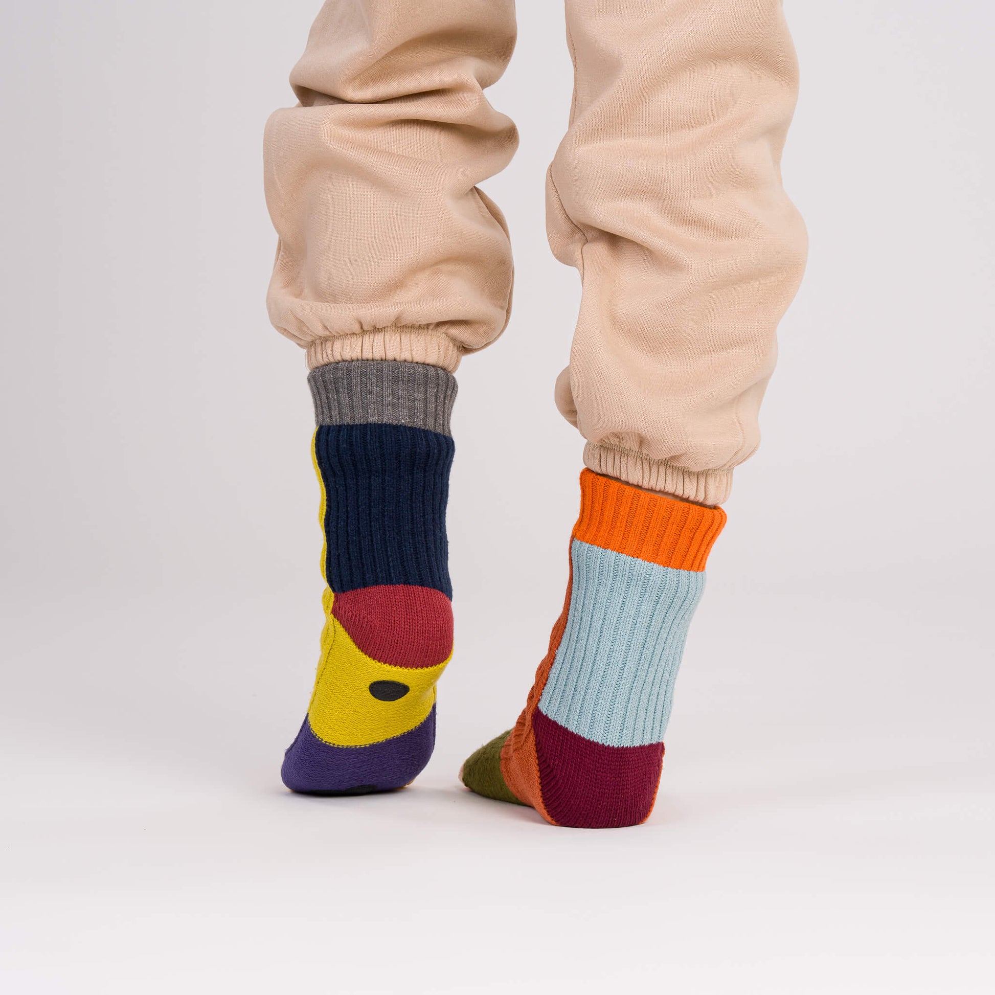 Mismatch House Socks - Desert
