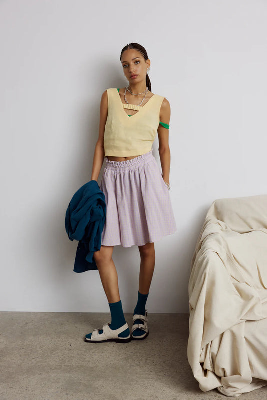 Eve Gravel Everell Skirt In Lilac