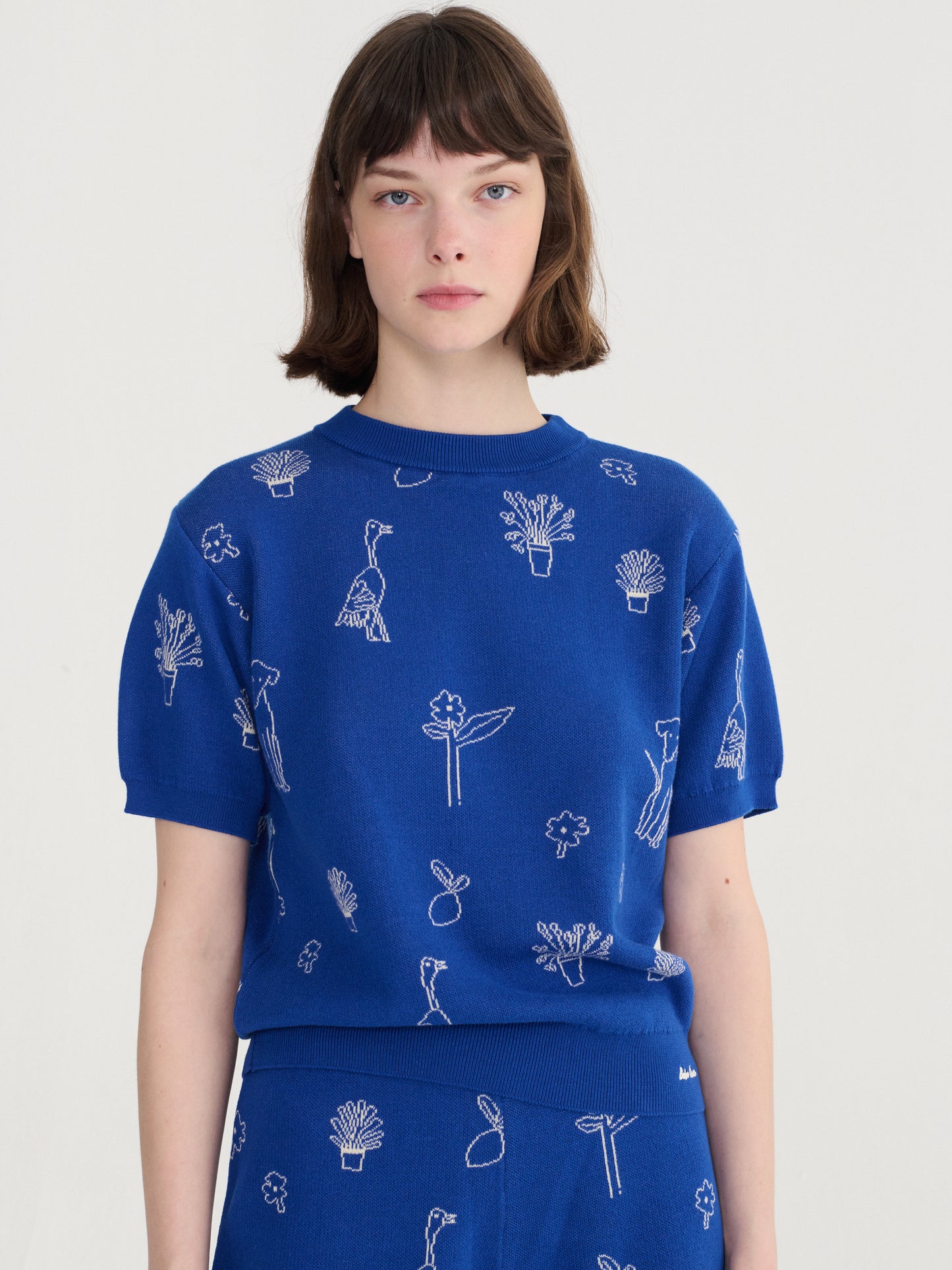 Summer Trip Cobalt Cotton Jumper
