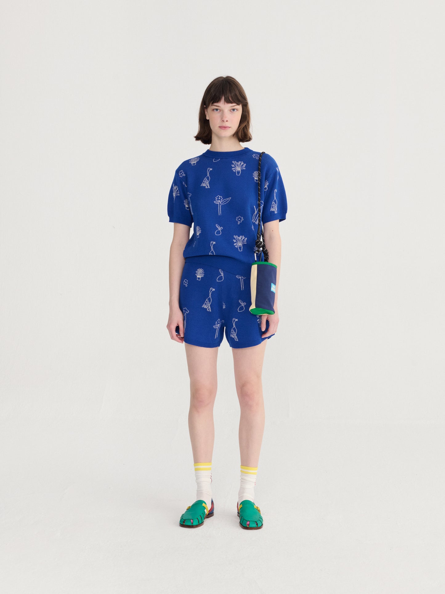 Summer Trip Cobalt Cotton Jumper