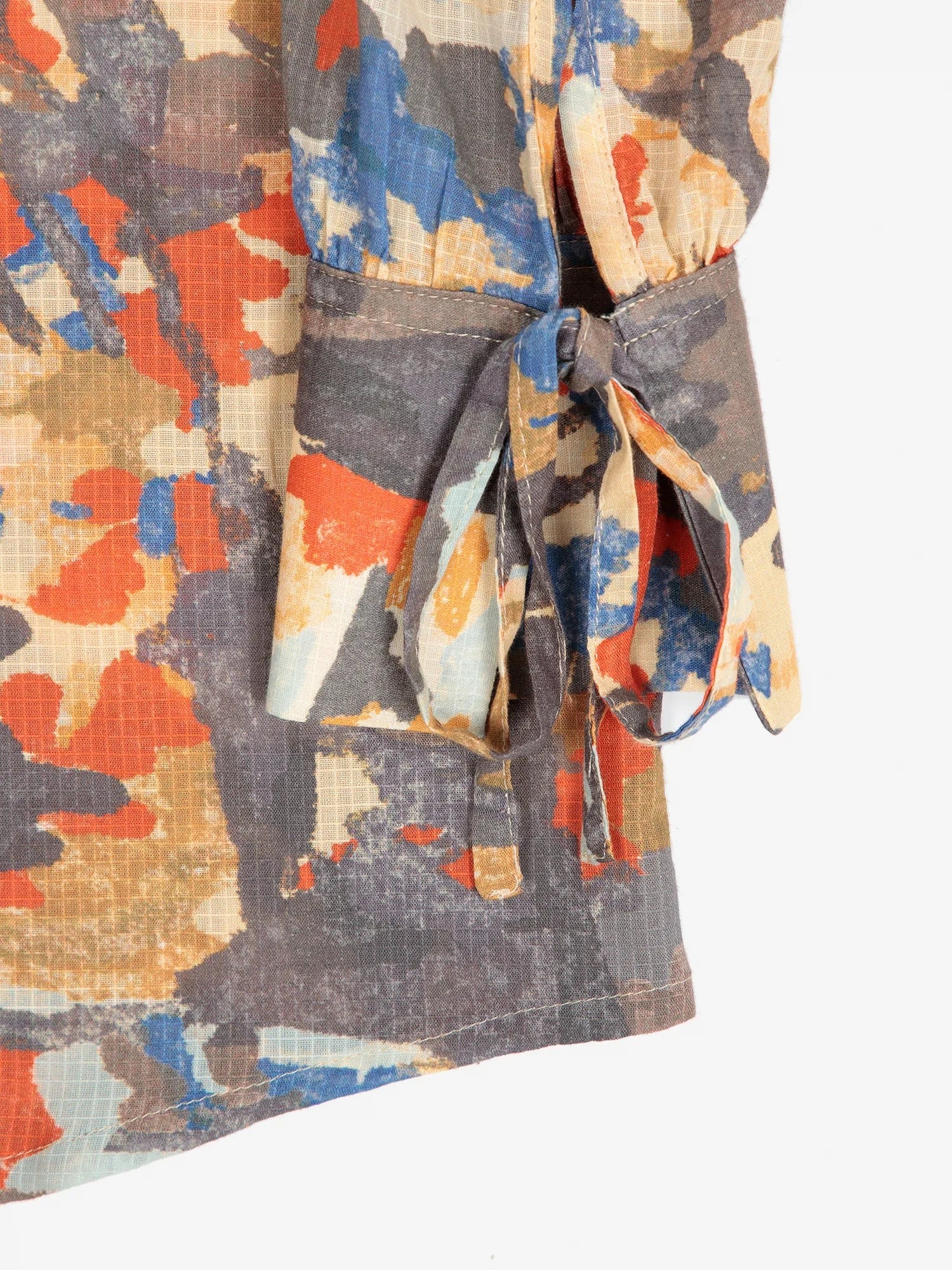 Forest House Pattern Relaxed Button Down Shirt