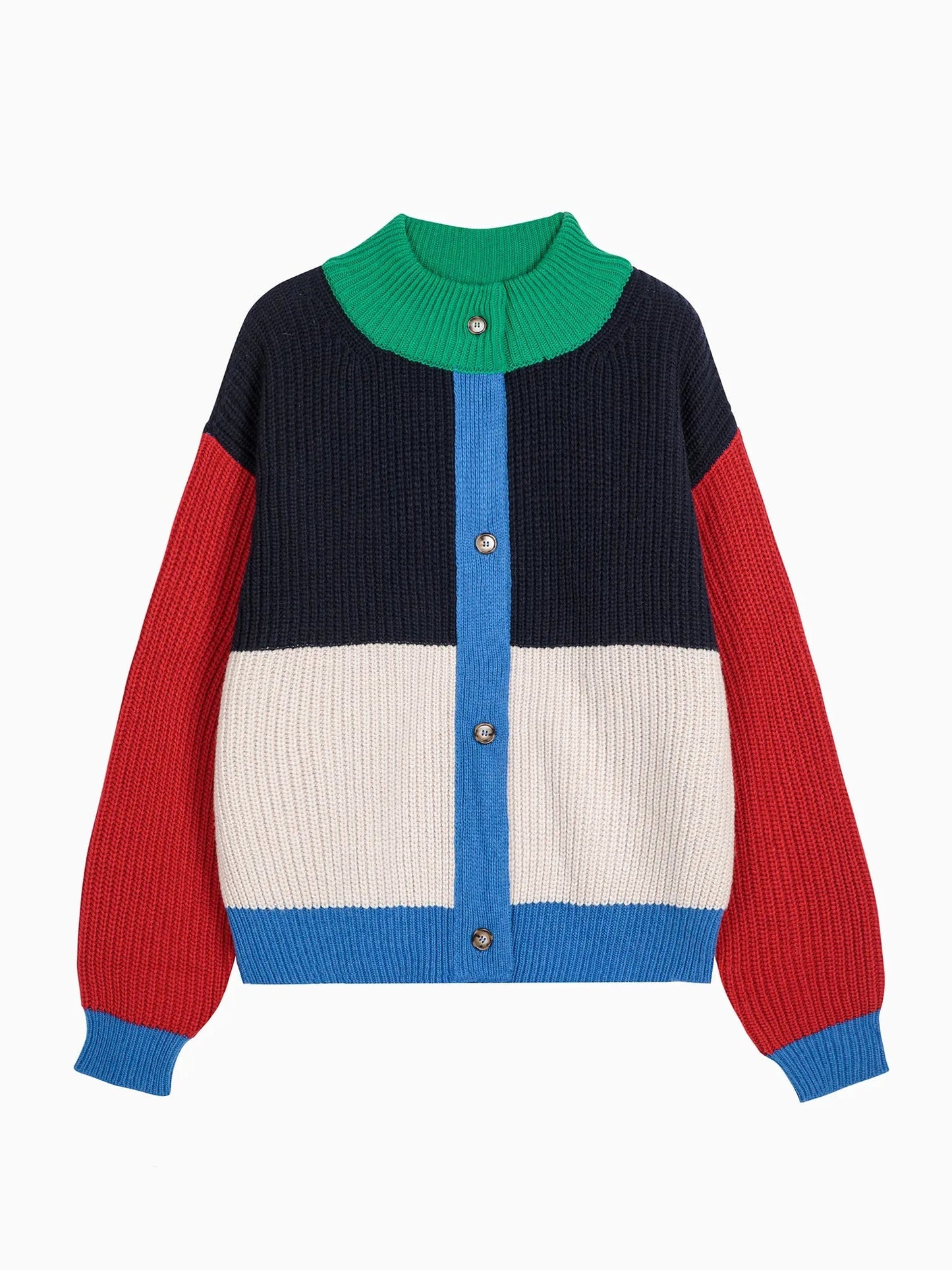 Color Blocked Cardigan