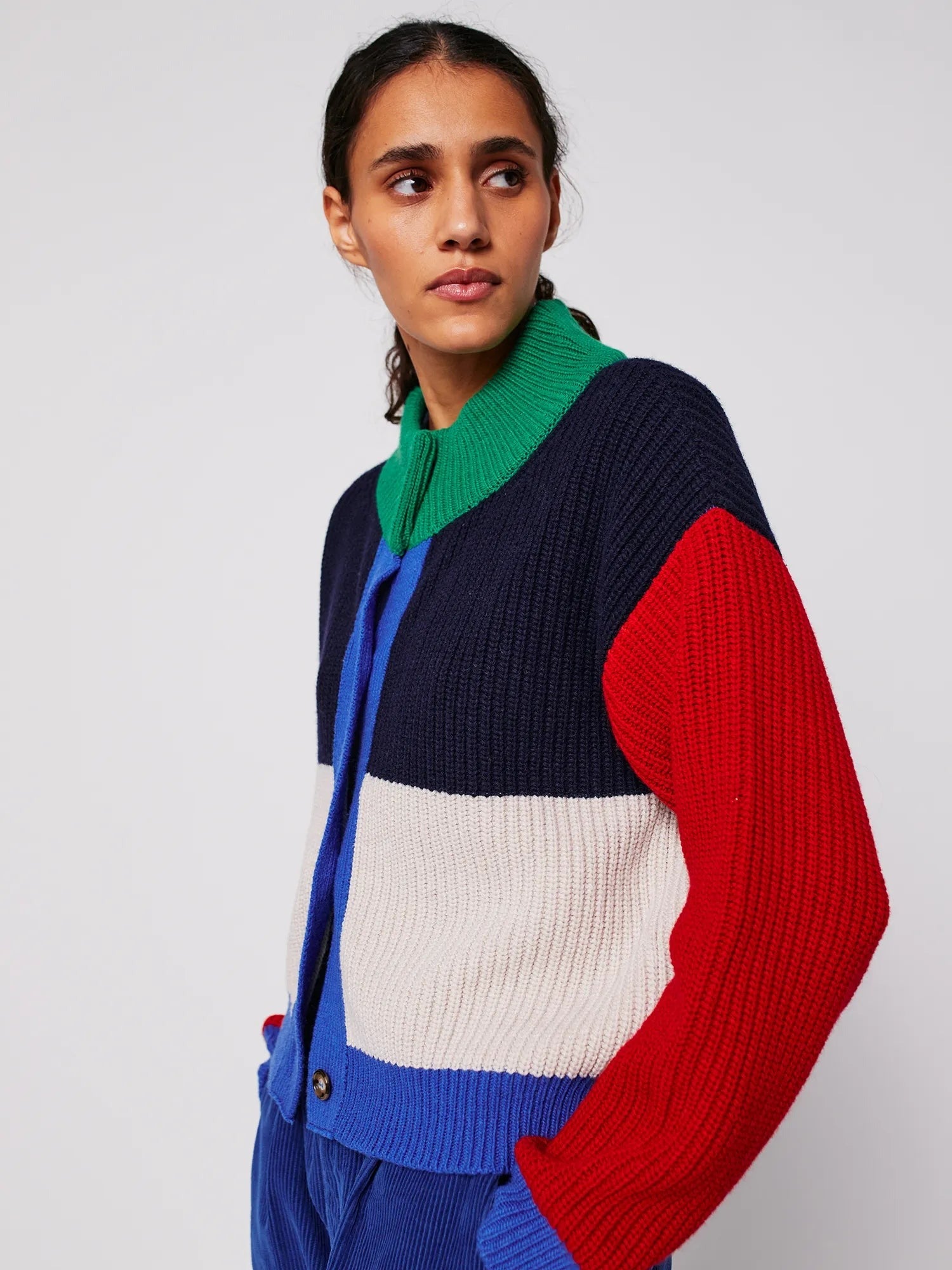 Color Blocked Cardigan