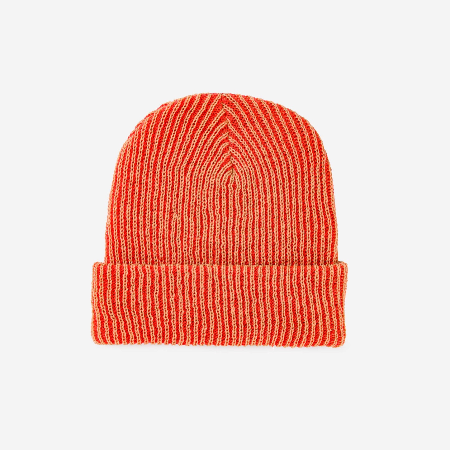 Simple Rib Knit Beanie - Camel Poppy