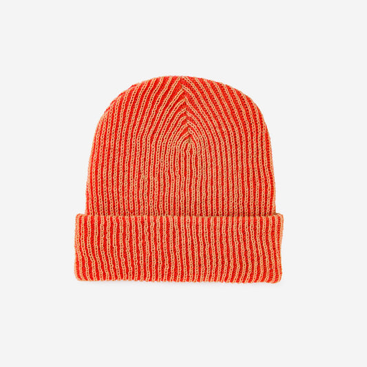 Simple Rib Knit Beanie - Camel Poppy