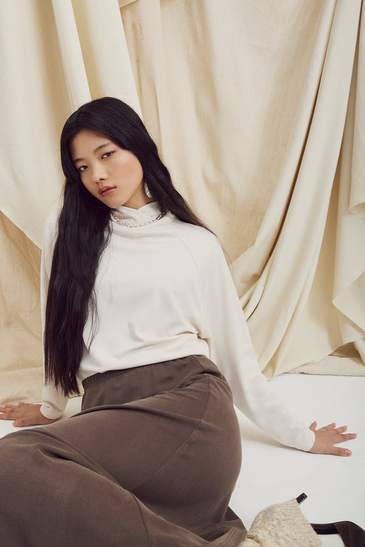 Eve Gravel Thais Top in Cream