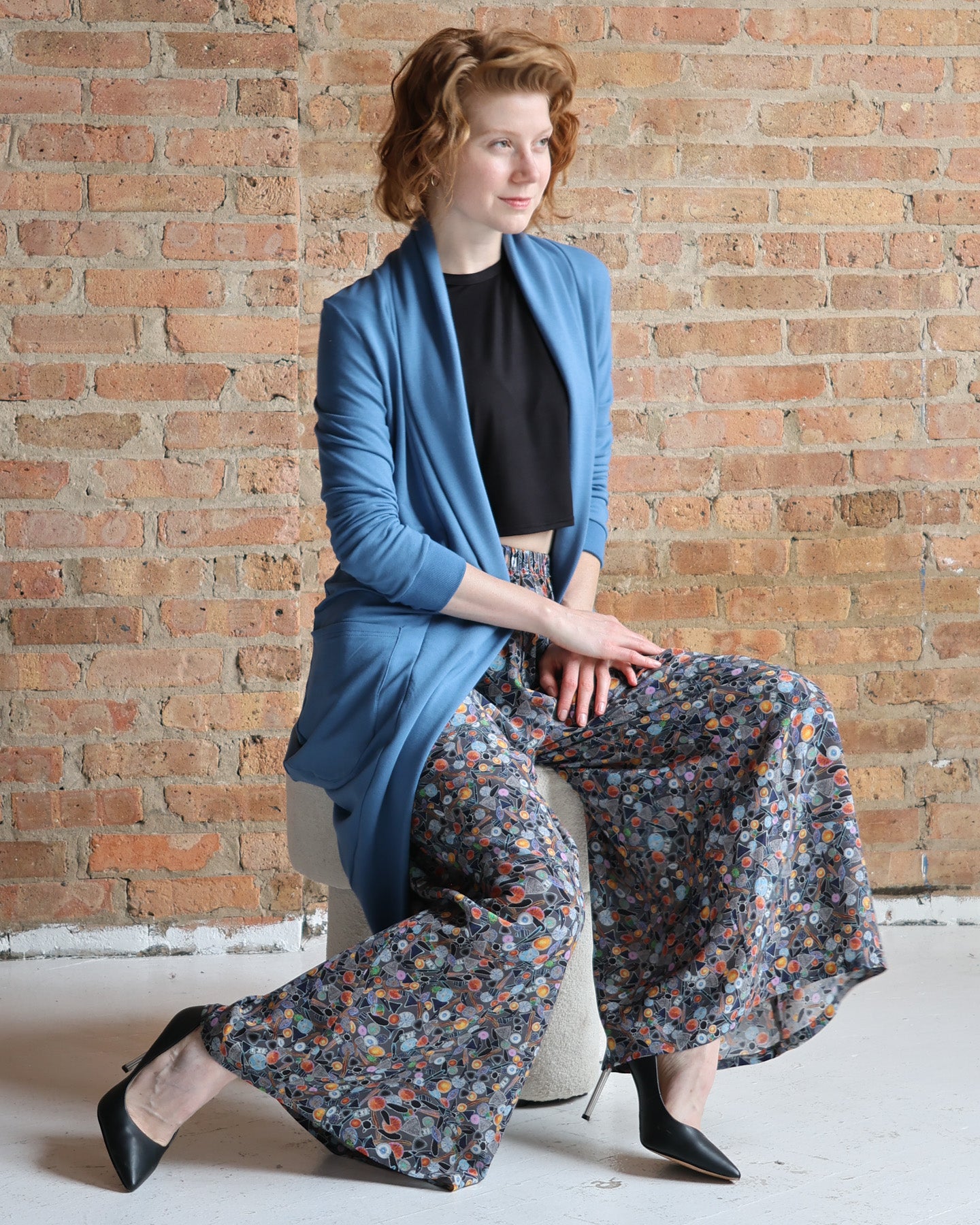 Peggy Car Coat - Sky Blue