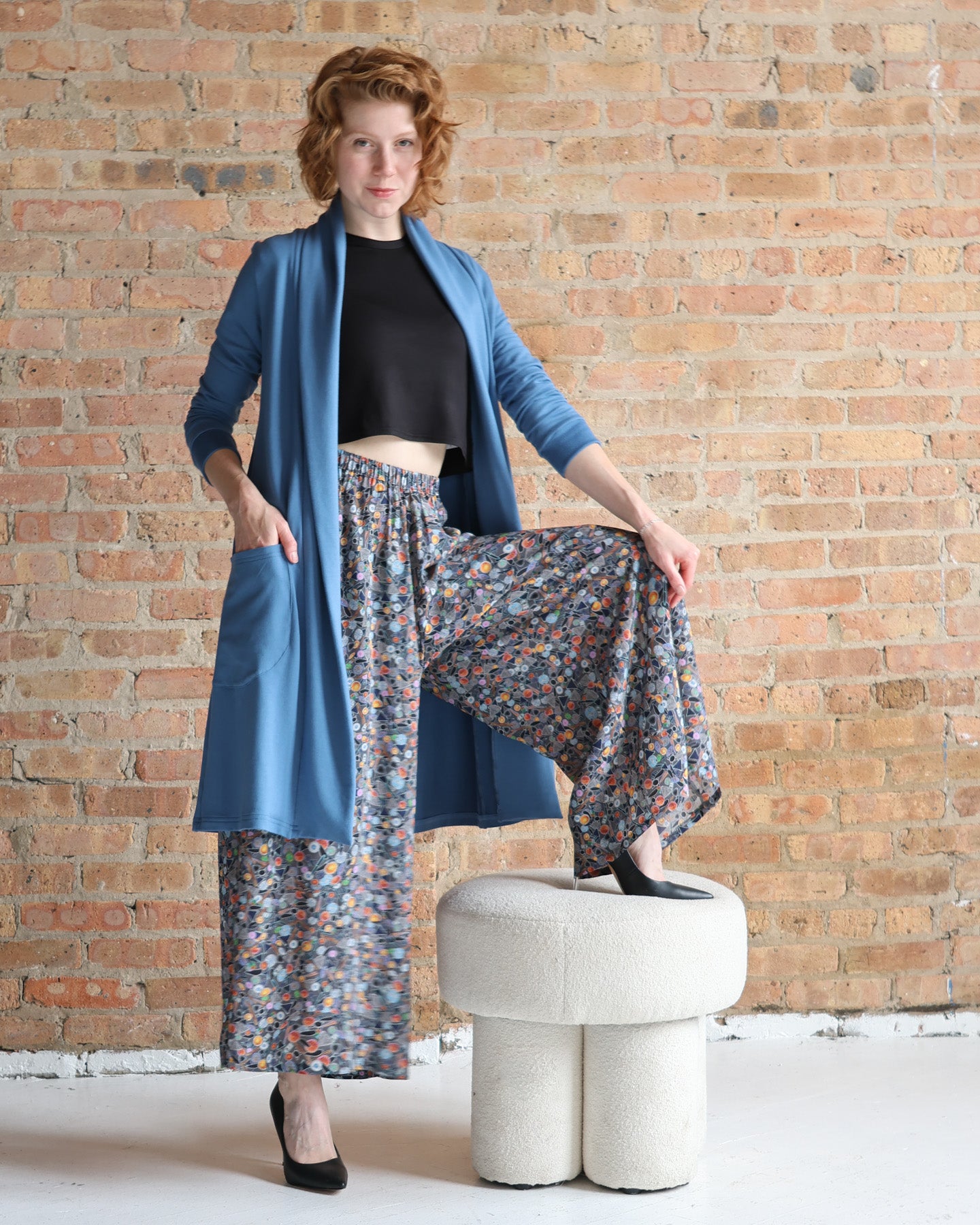 Peggy Car Coat - Sky Blue