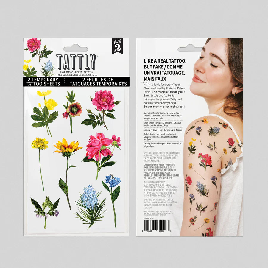 Garden Variety Tattoo Sheet Set