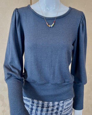 Violetta Sweater in Steel Gray