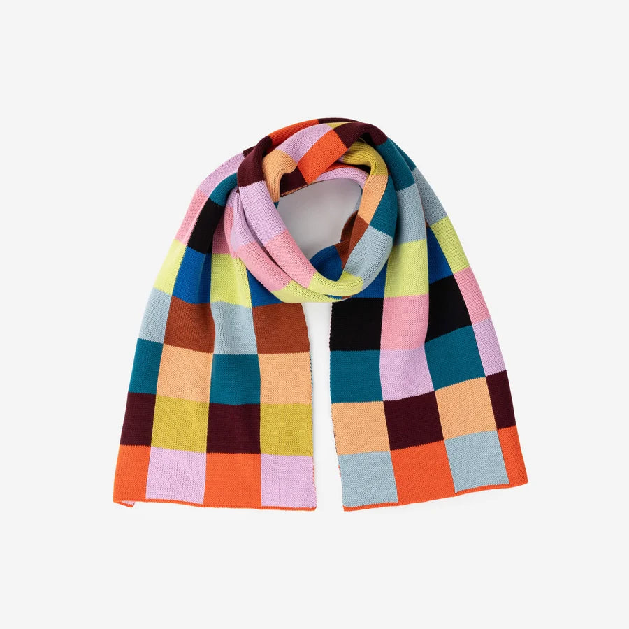 Color Patch Big Scarf - Sport