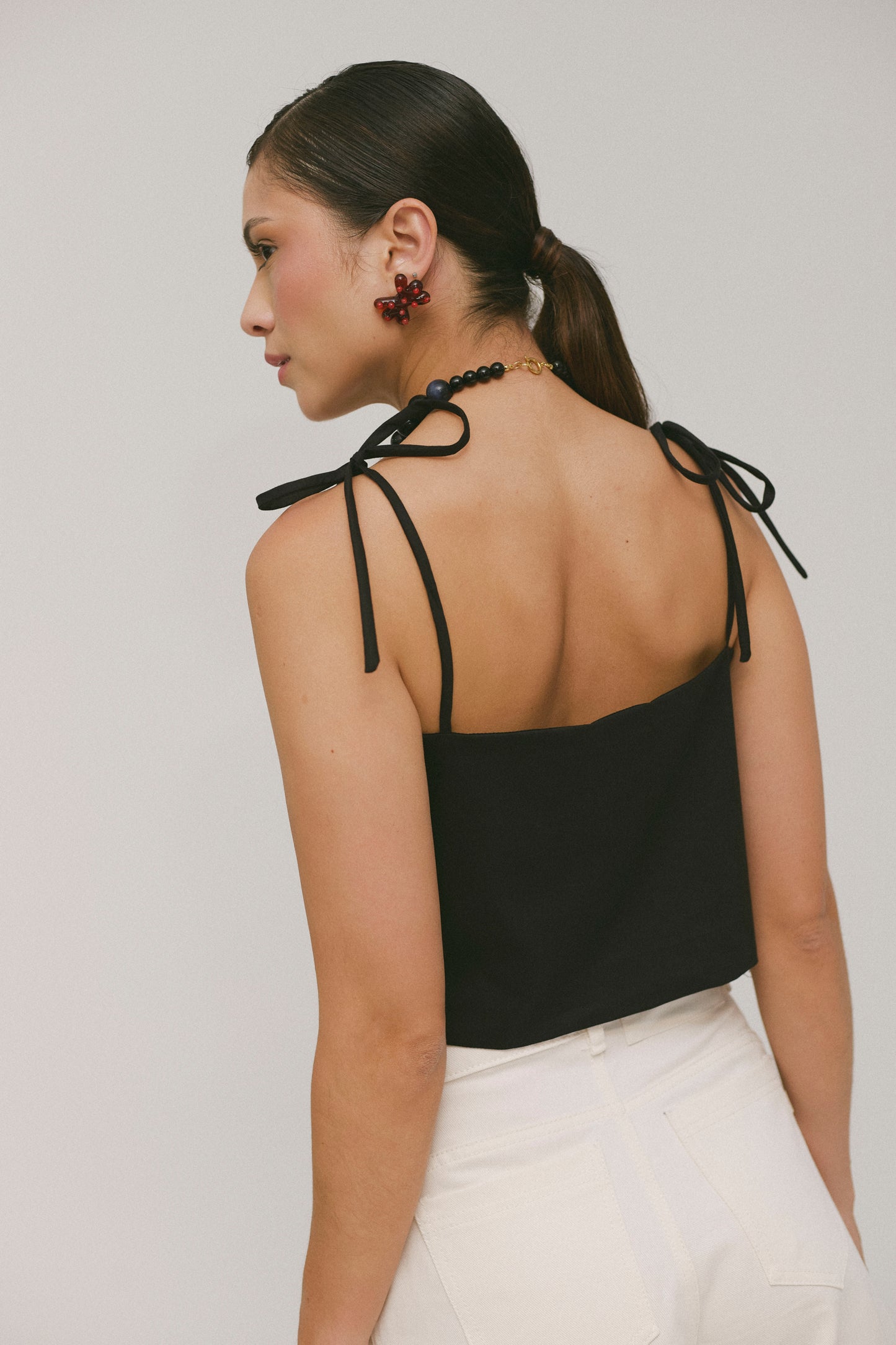 Asymmetrical Scalloped Top