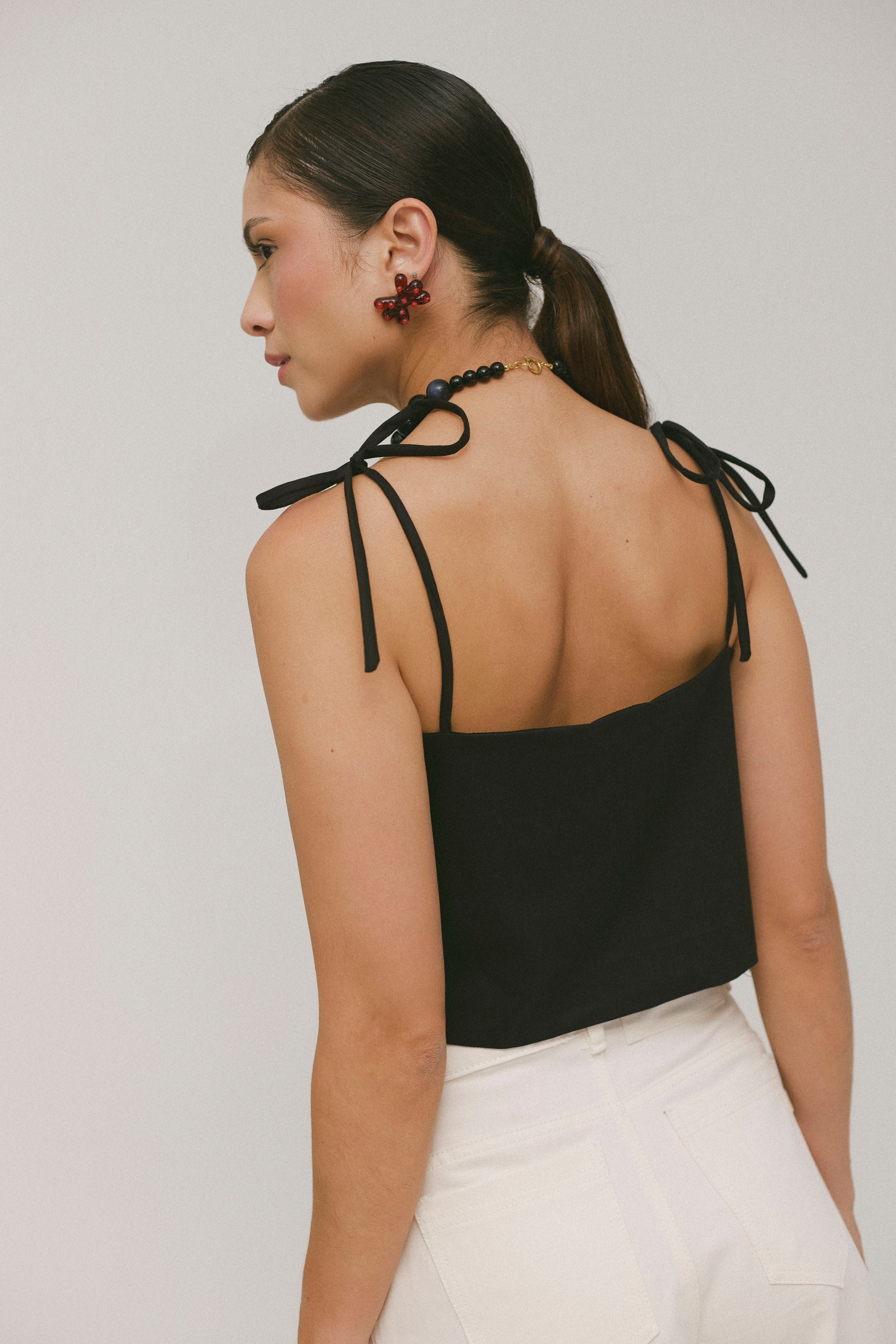 Asymmetrical Scalloped Top