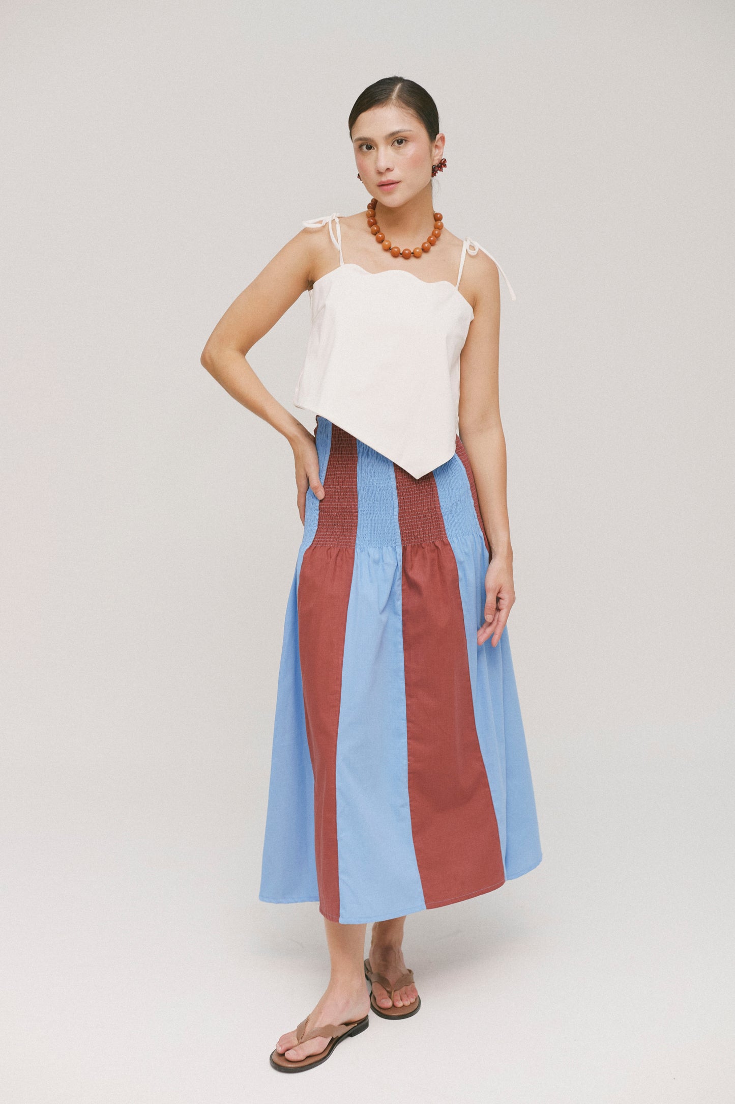 Cabana Stripes Maxi Skirt