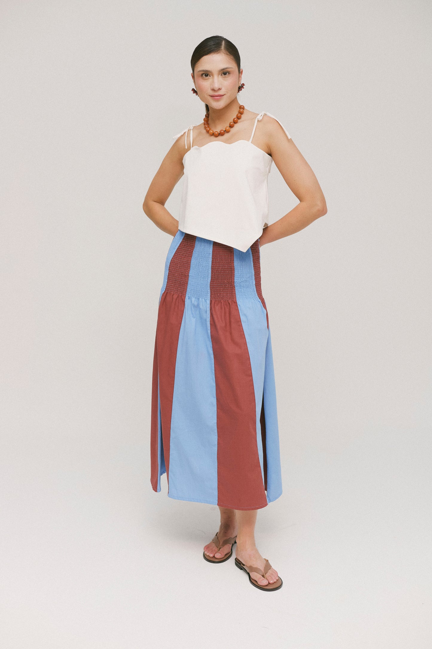 Cabana Stripes Maxi Skirt