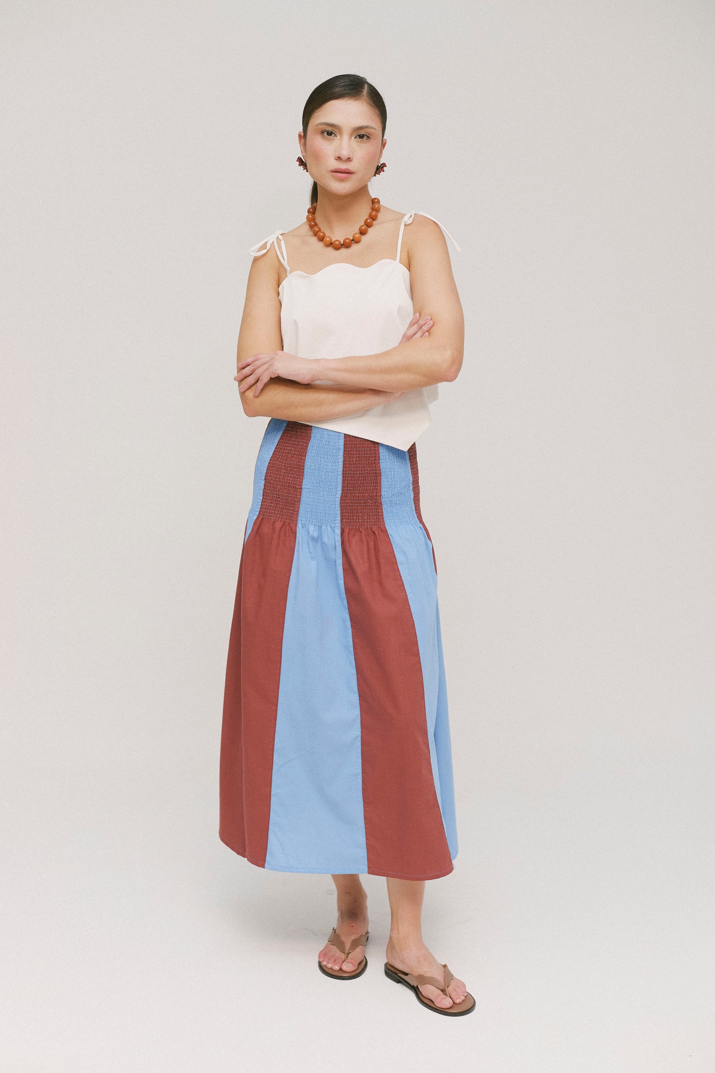 Cabana Stripes Maxi Skirt