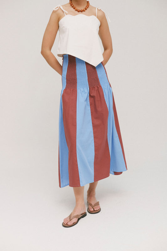 Cabana Stripes Maxi Skirt
