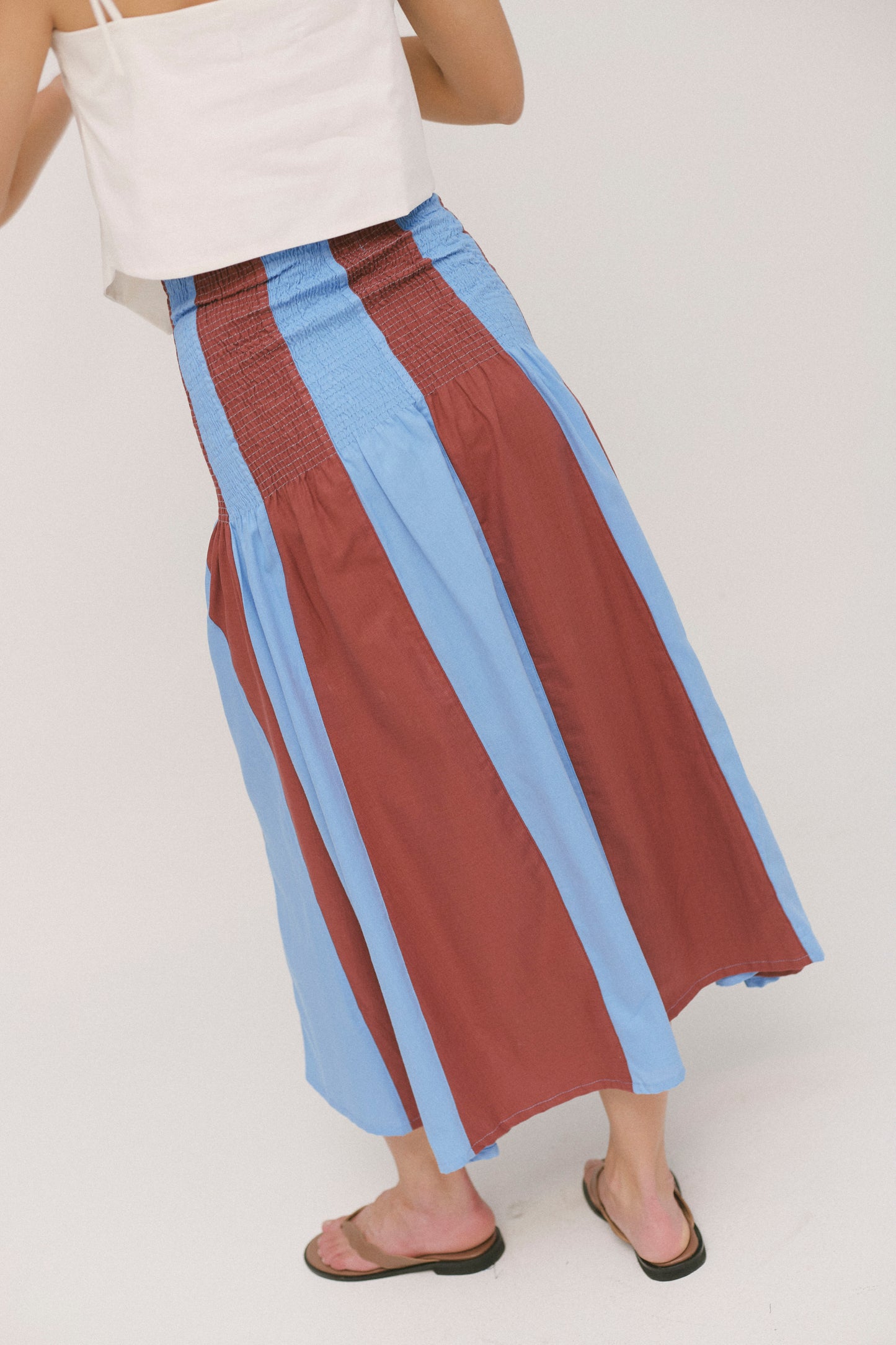 Cabana Stripes Maxi Skirt