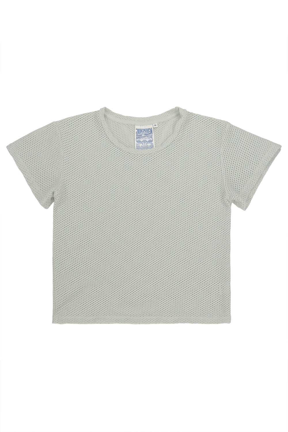 Carmen Mesh Tee in Agave Green
