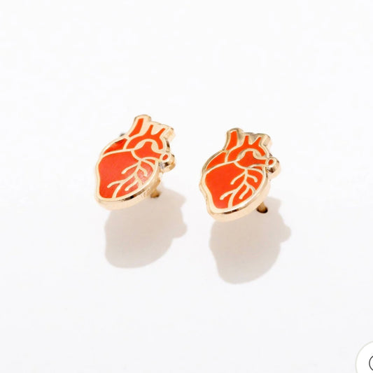 Anatomical Heart Studs