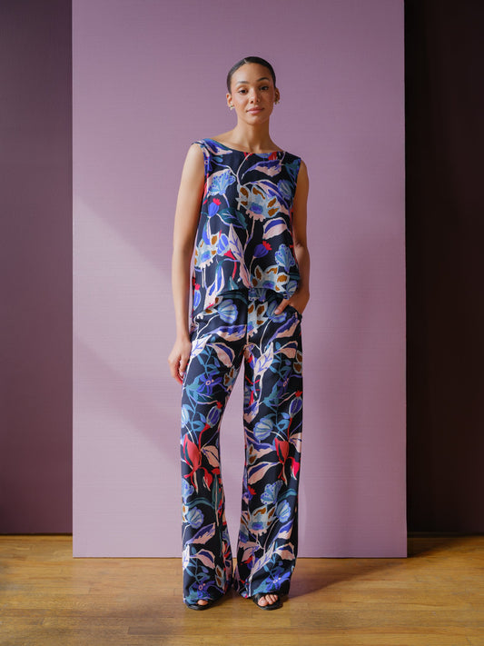 Luzon Pants in Midnight Ruby