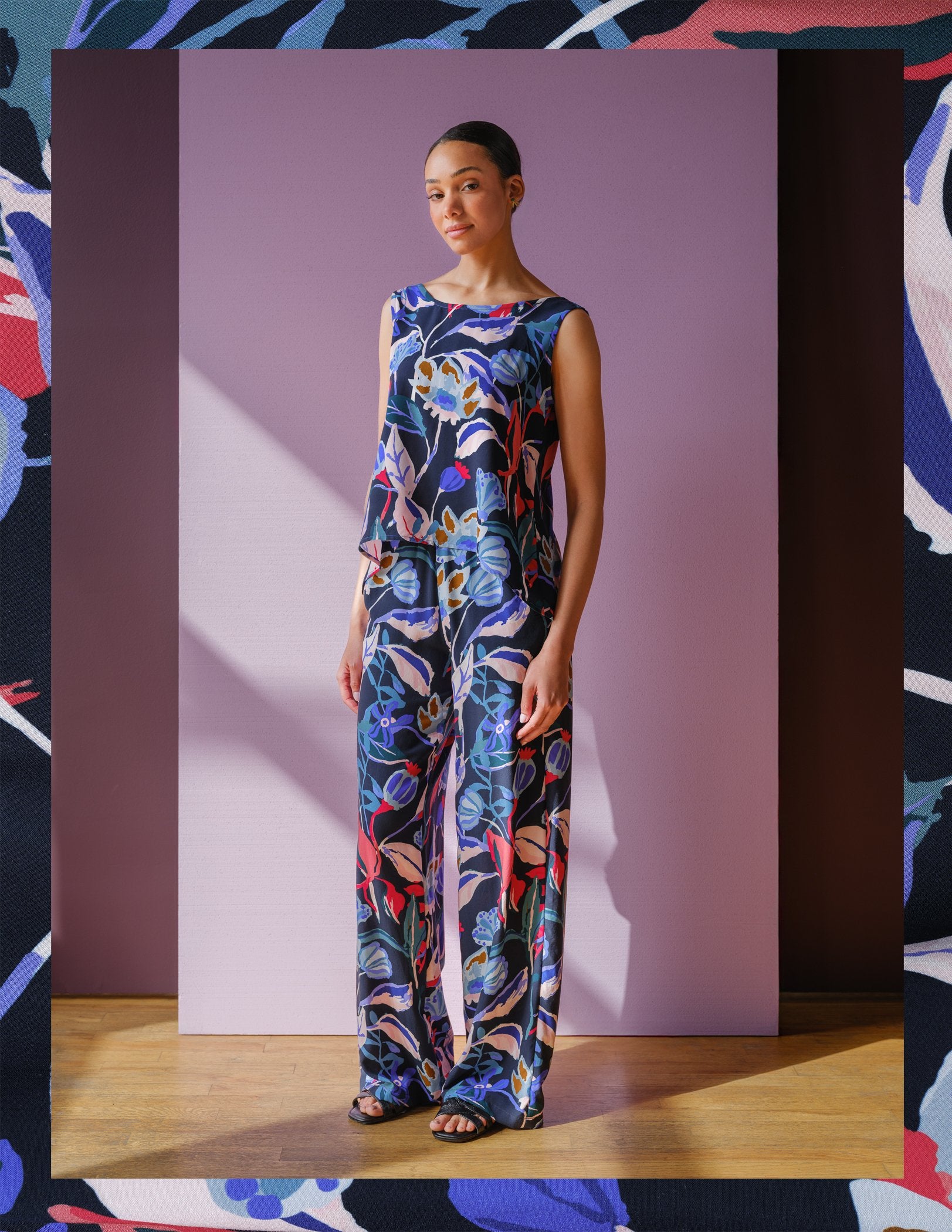 Luzon Pants in Midnight Ruby