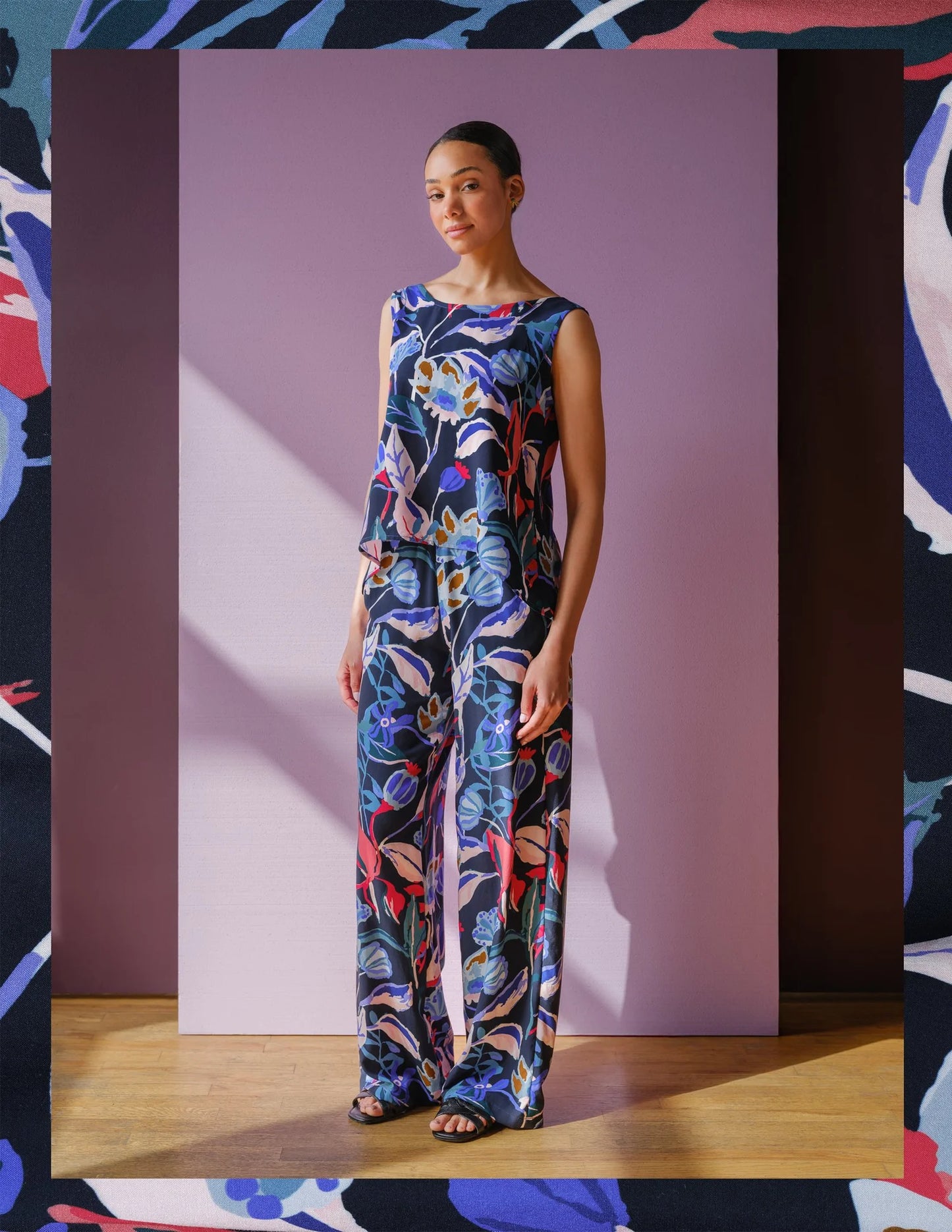 Luzon Pants - Midnight/Ruby
