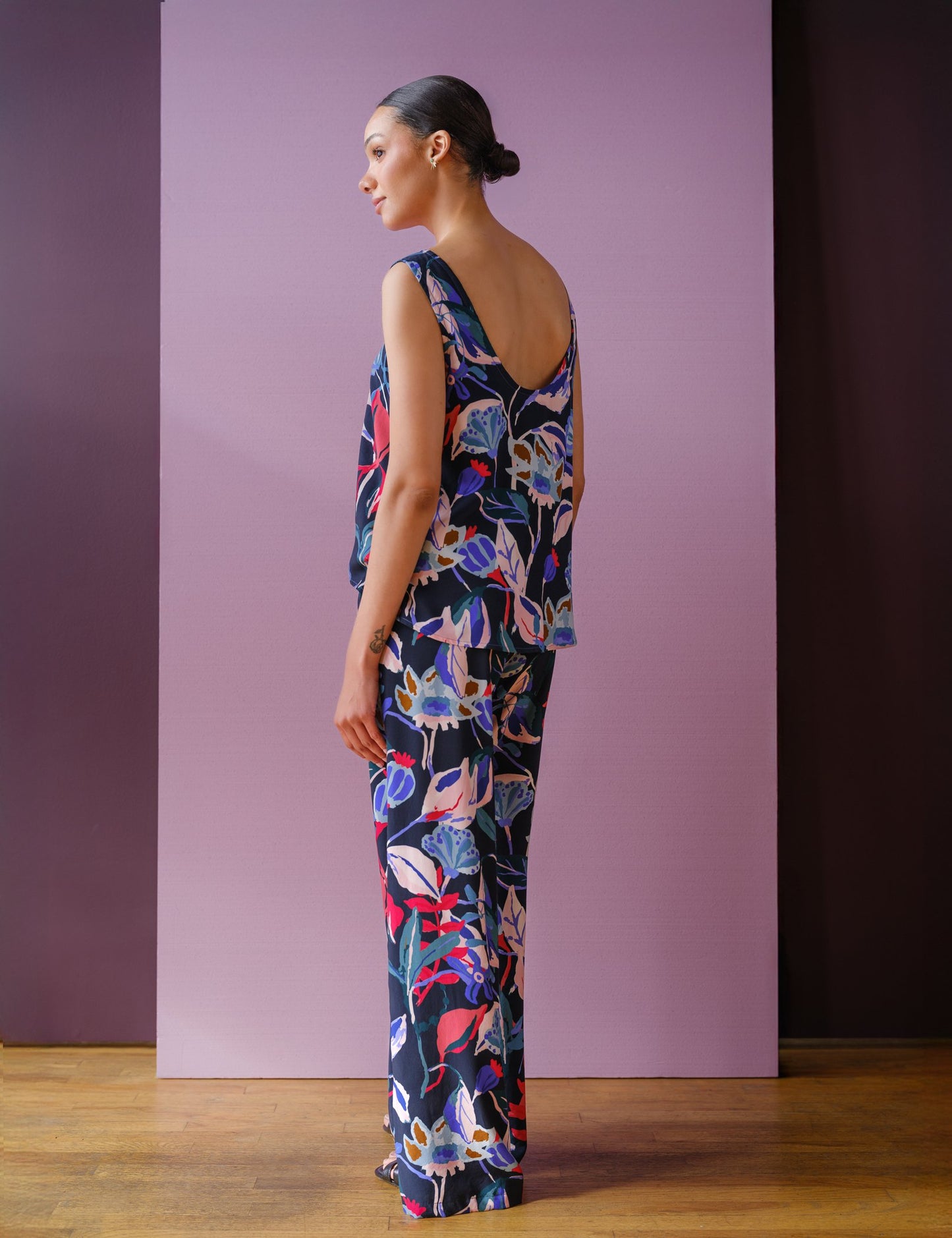 Luzon Pants in Midnight Ruby
