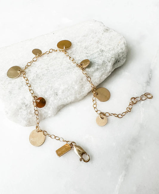 Coin Charm Bracelet