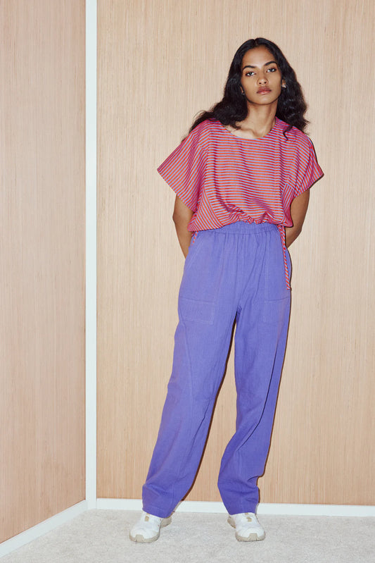 Eve Gravel Bloom Pants in Pensée