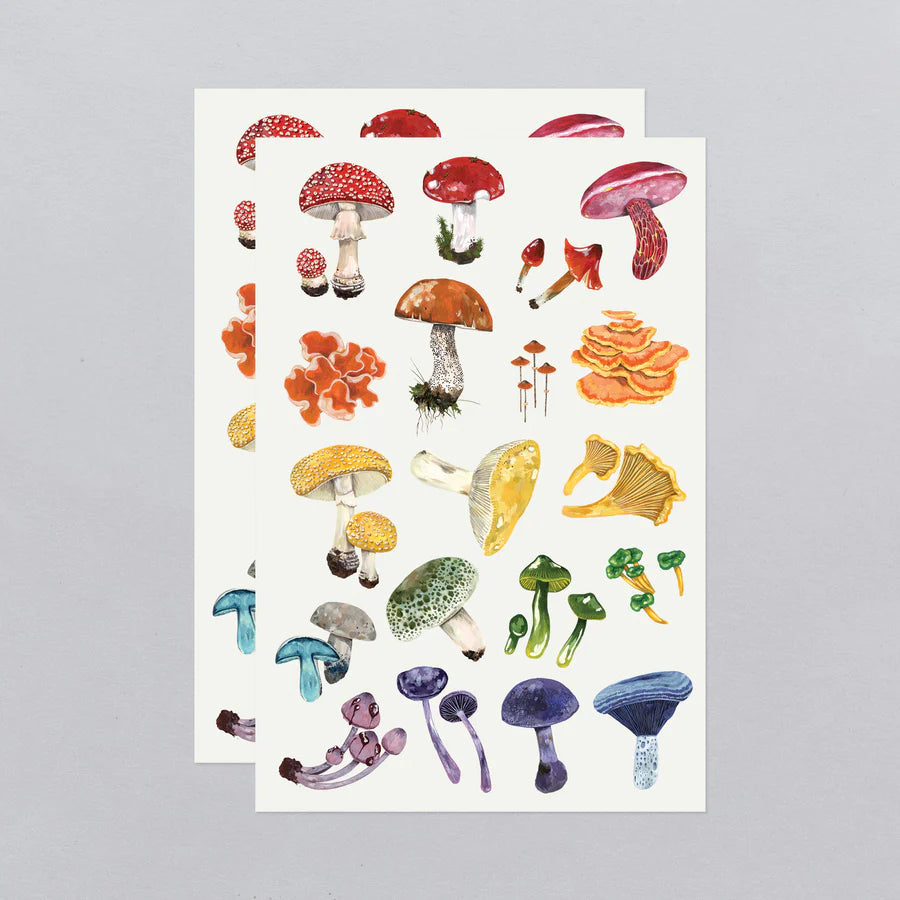 Colorful Musrooms Tattoo Sheet Set