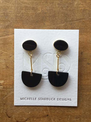 Onxy Drop Earrings