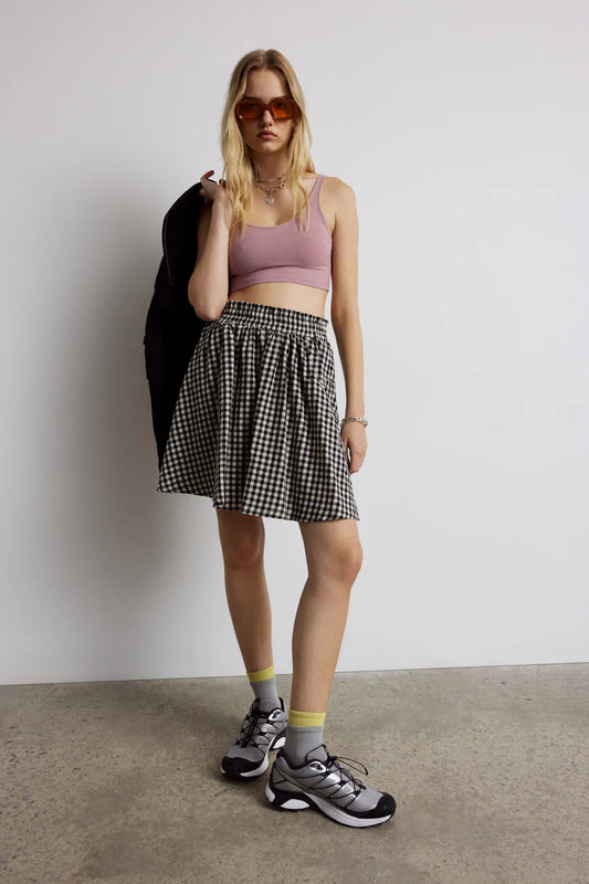 Eve Gravel Everell Skirt In Noir