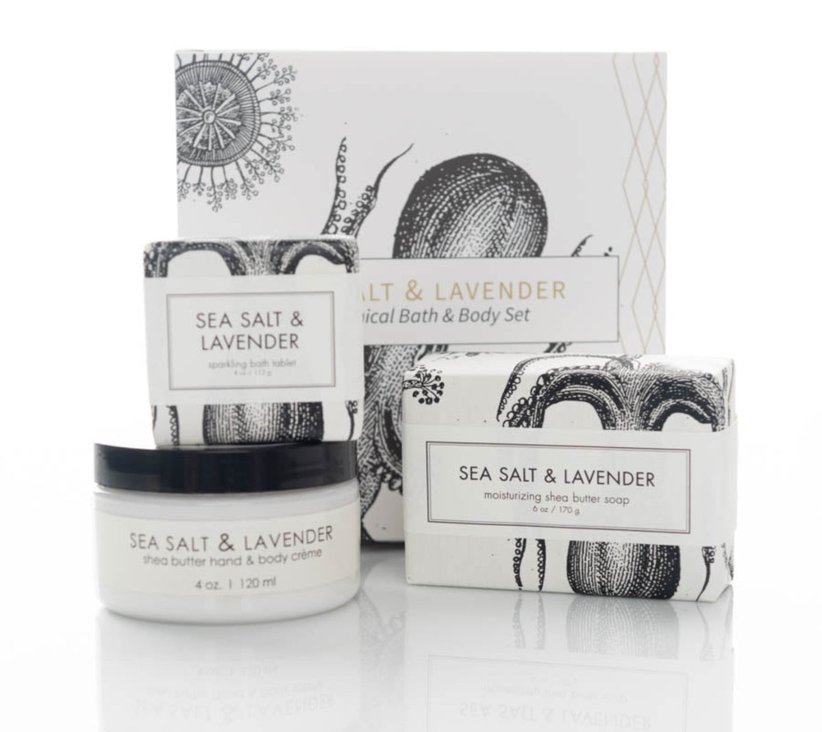 Botanical Bath & Body Set - Sea Salt & Lavender