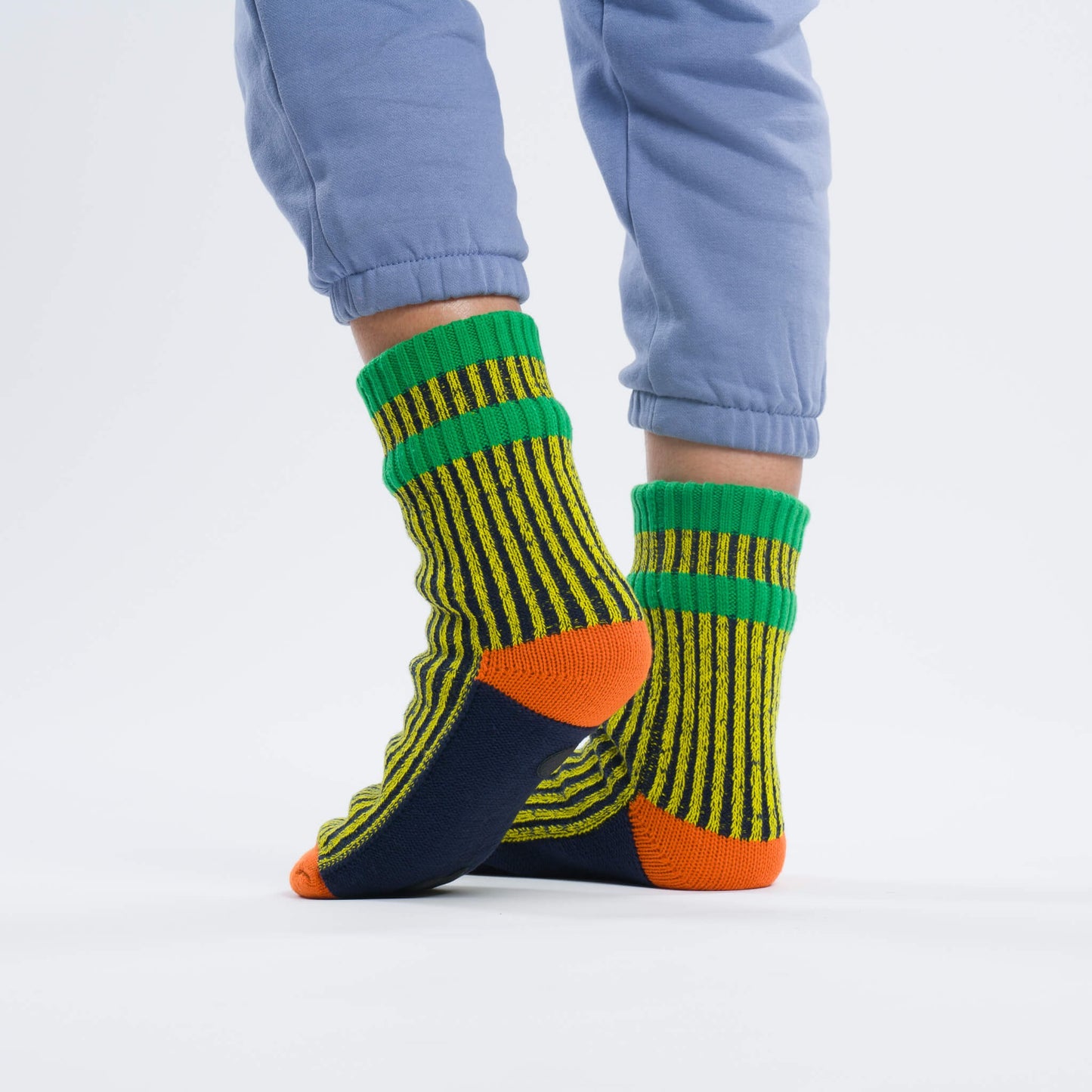 Gym House Socks - Yellow Navy
