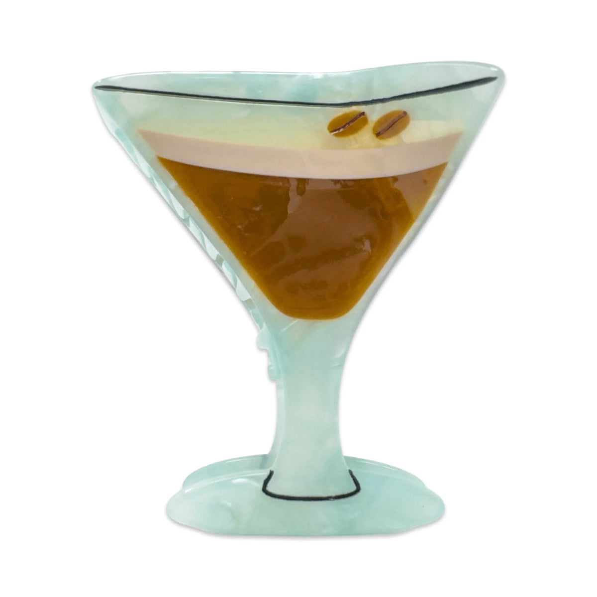 Large Espresso Martini Hair Claw