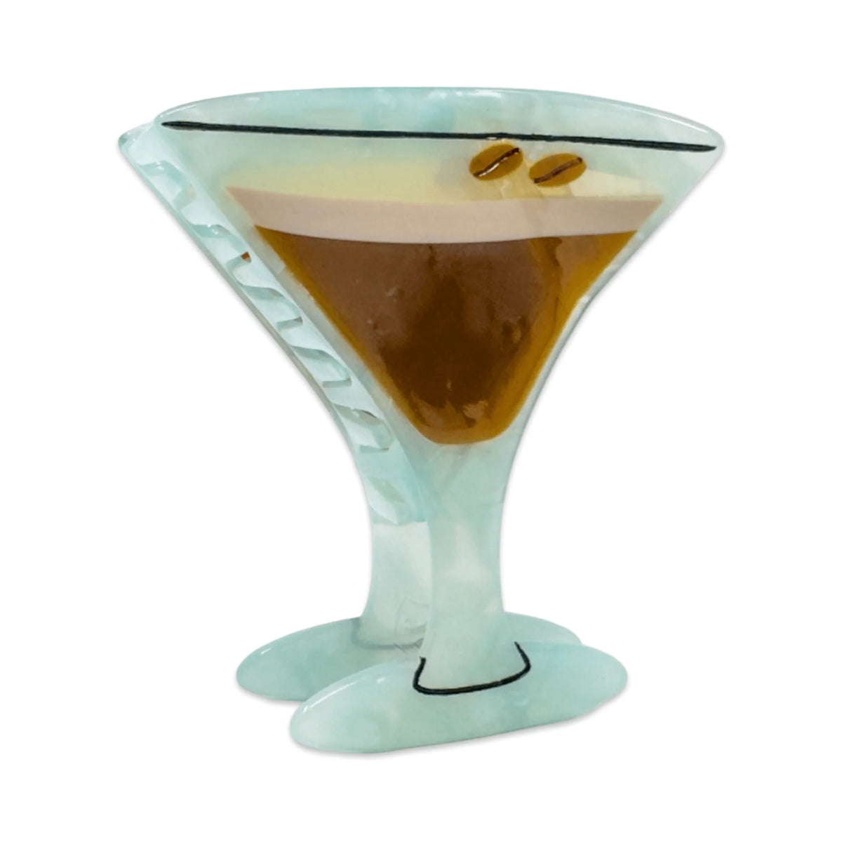 Large Espresso Martini Hair Claw