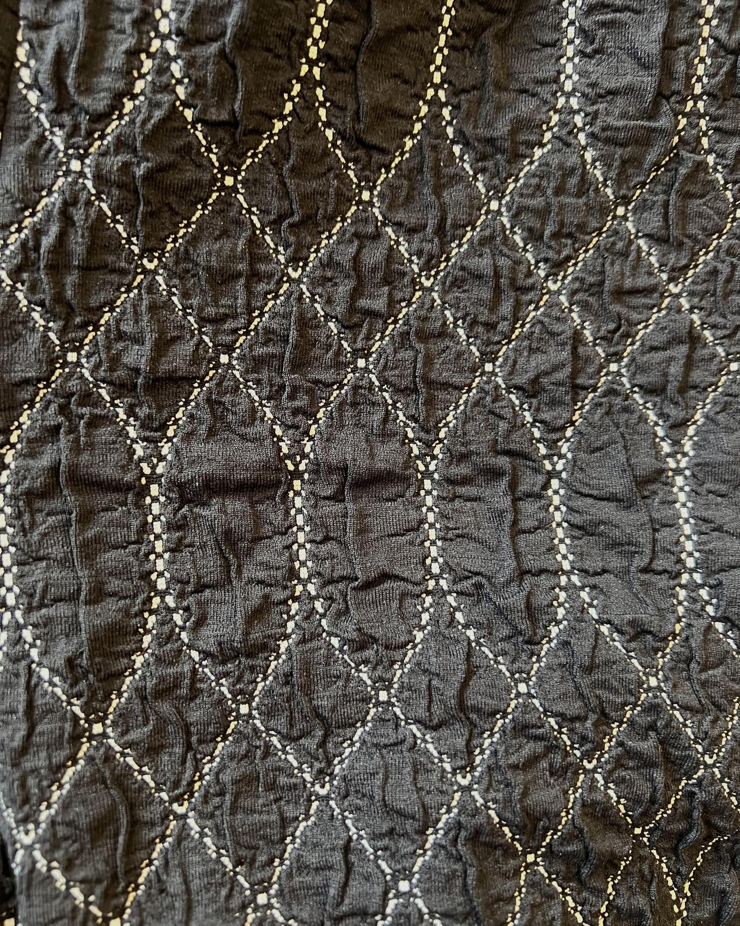 Squasht Short Shorts in Midnight Quilted Texture