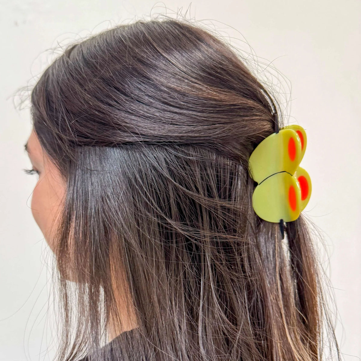 Large Olive Hair Claw