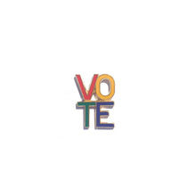 Vote Pin in Primary Colors