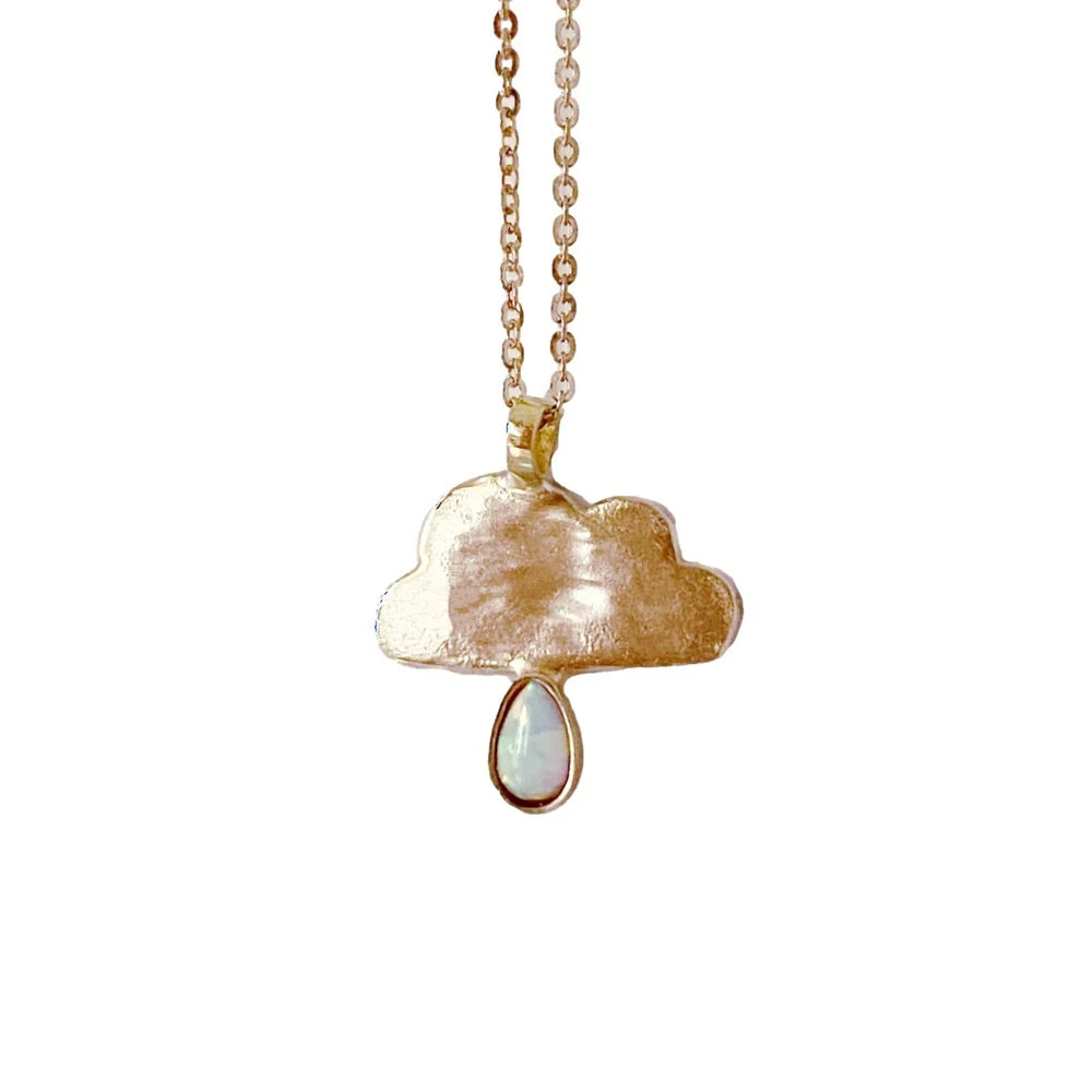 Cloud Necklace with Opal