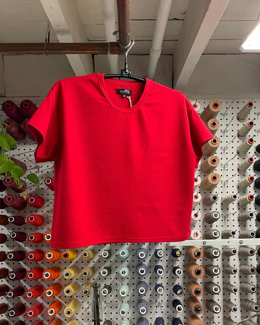 Alyssa Tee in Cherry Red