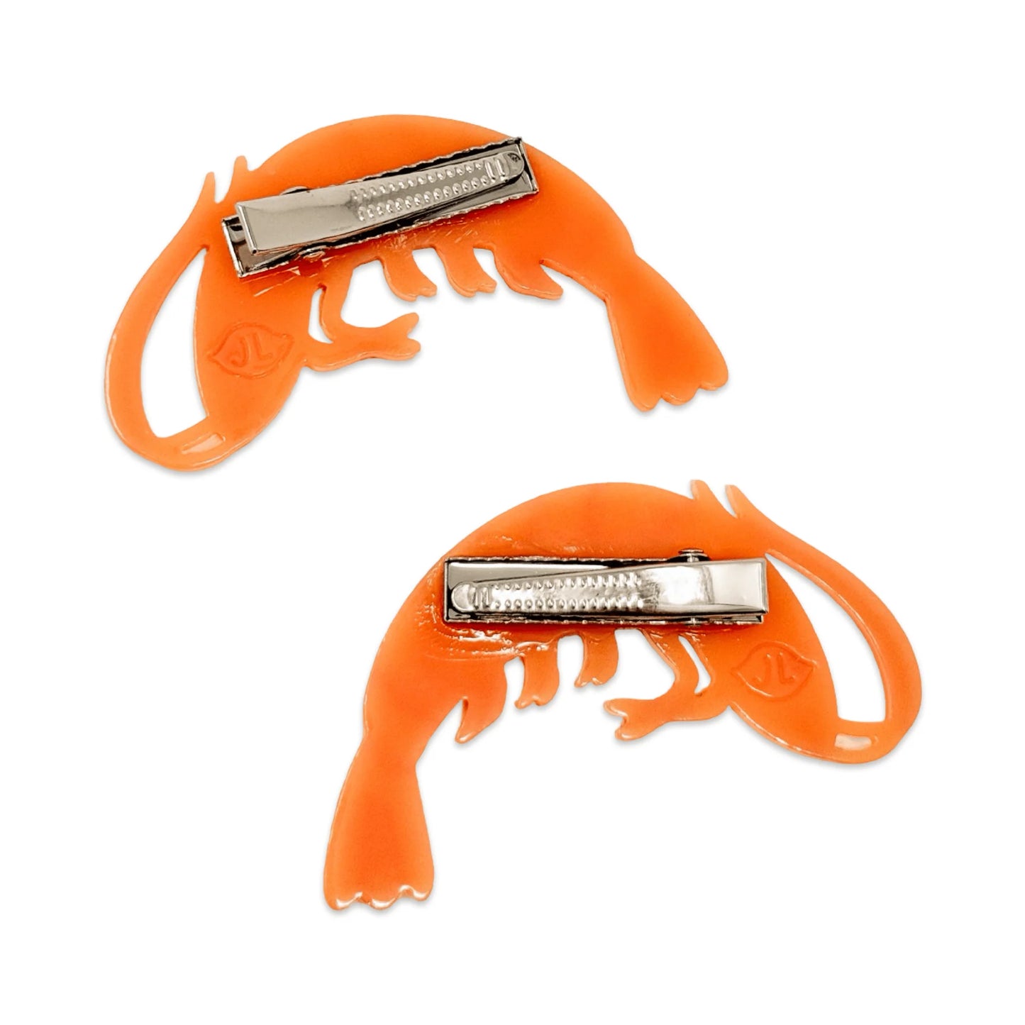 Shrimp Alligator Hair Clips
