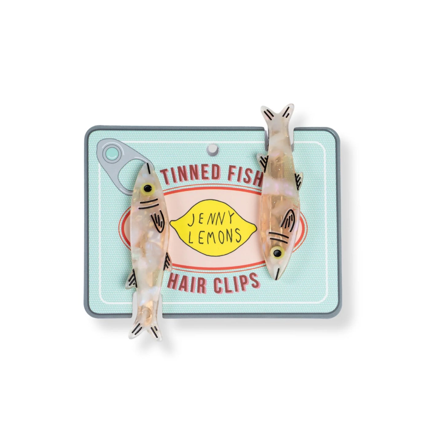 Gold Sardine Alligator Hair Clips