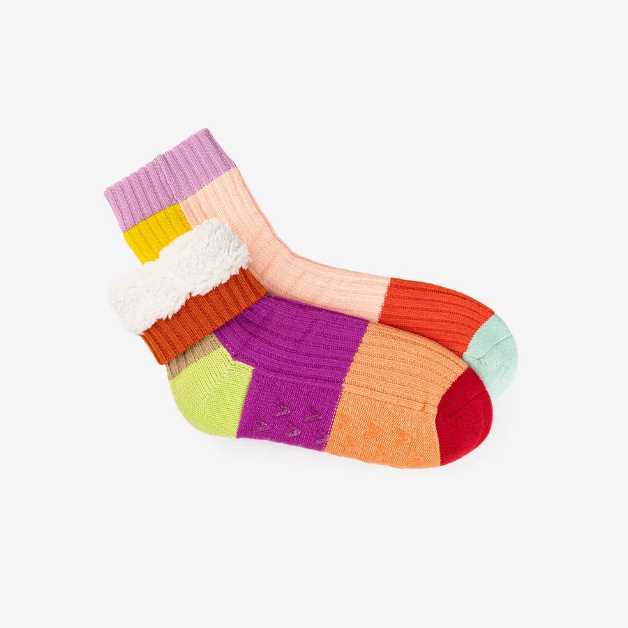 Mismatch House Socks - Pink