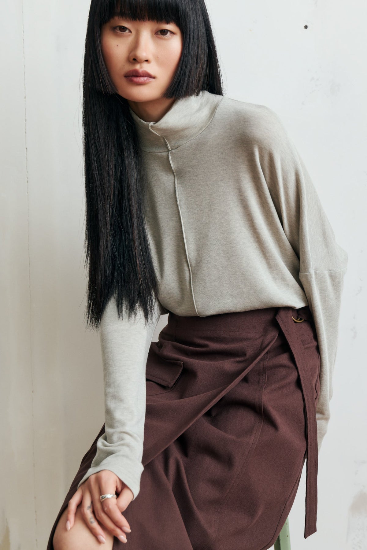 Rennai Top in Ash